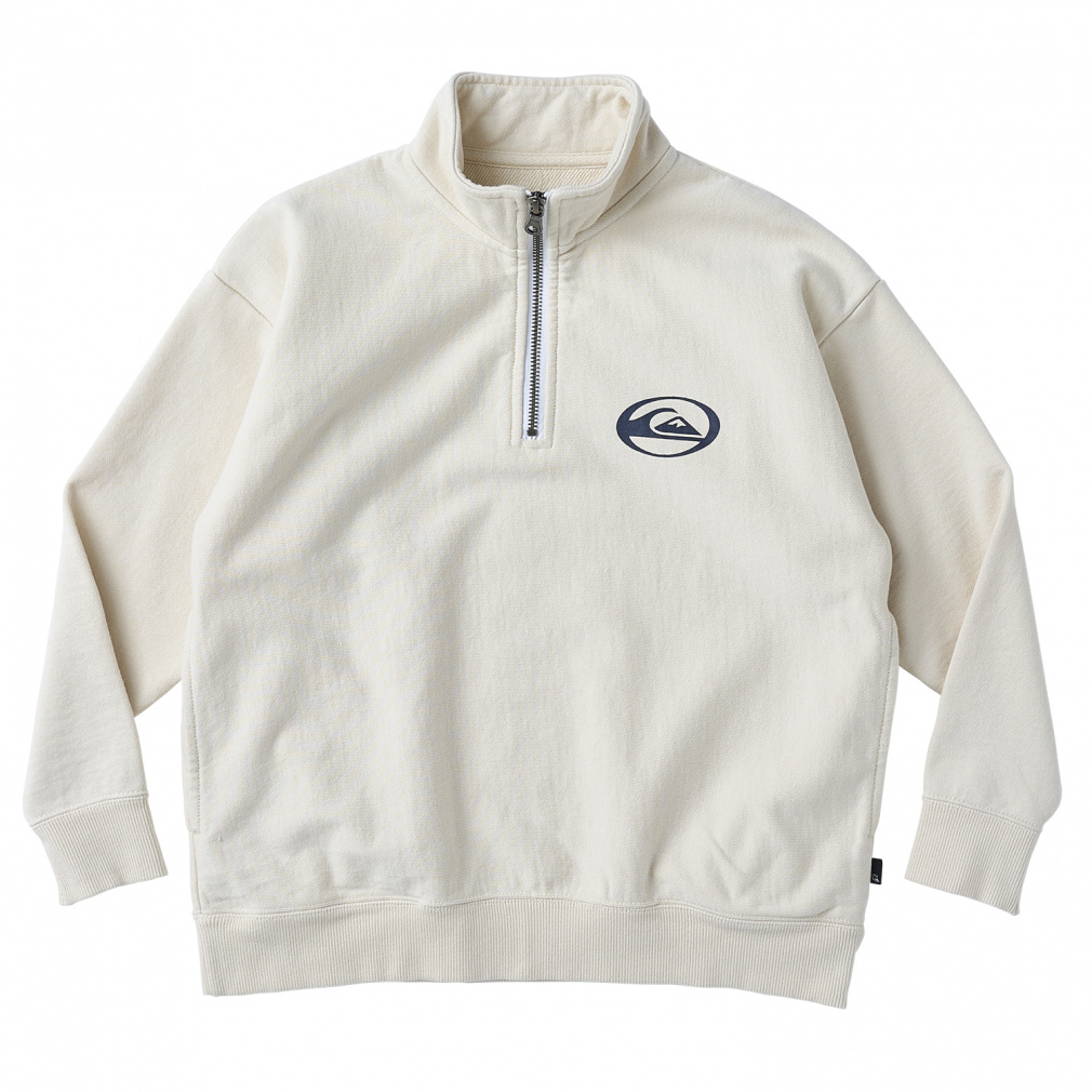 SATURN HALF ZIP SWEAT KIDS(アイボリー-130cm)