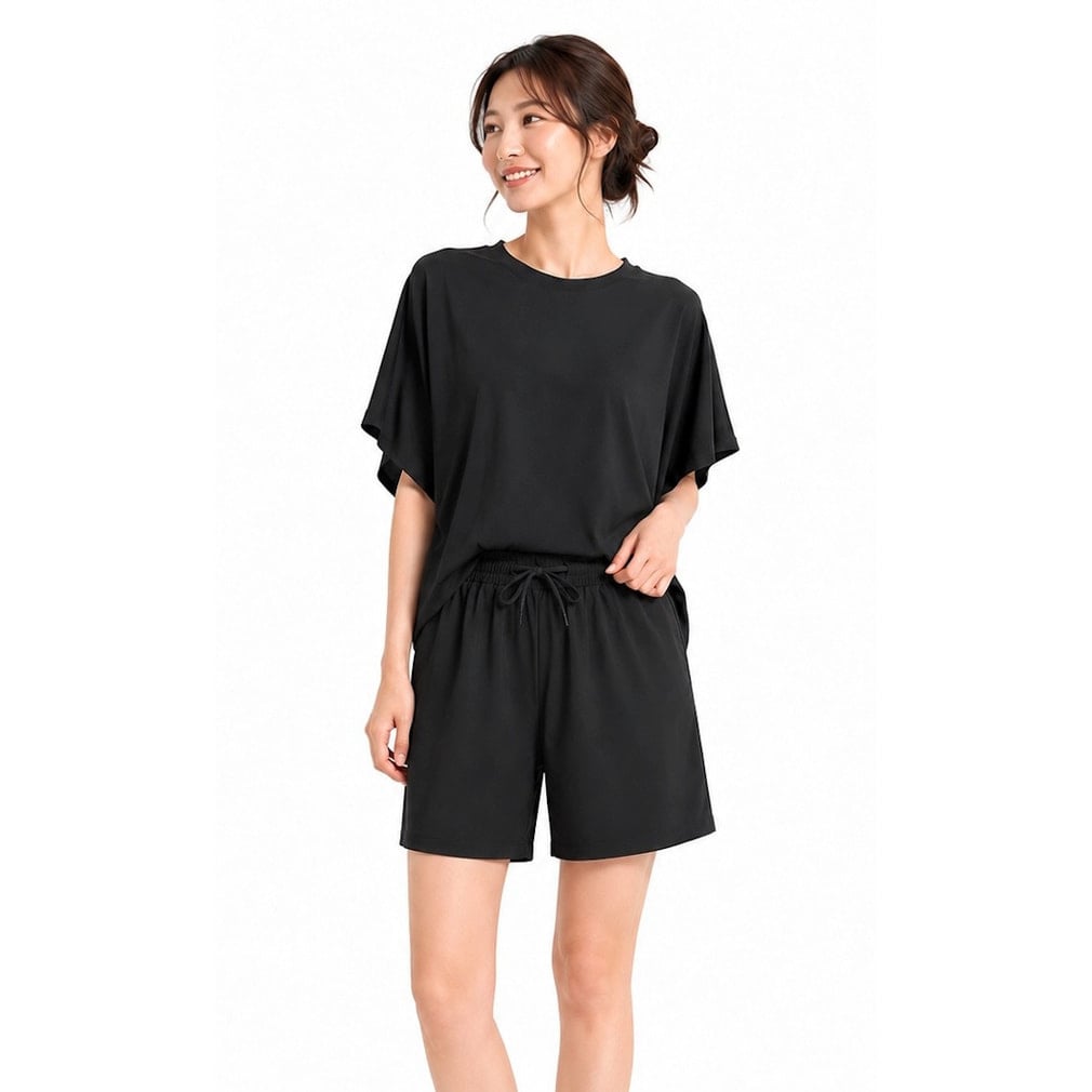 ラッシュTシャツ4点セット(ブラック-M)