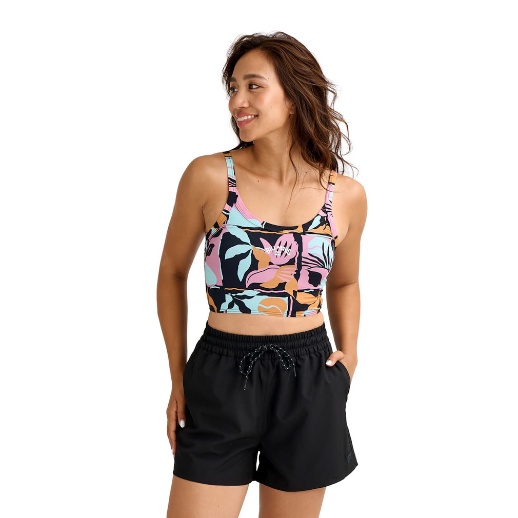 �r���{�� ���f�B�[�X �}���� ���� ADIV CAMI BIKINI 3PCS SET BG013810 BLM : �u���b�N BILLABONG