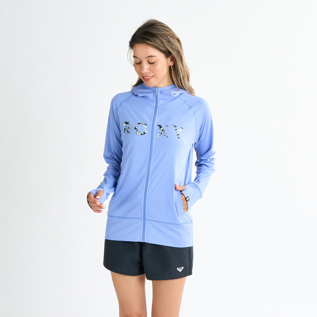 ARTSY FLORAL LOGO PARKA AP VER(ブルー-S　レディス)