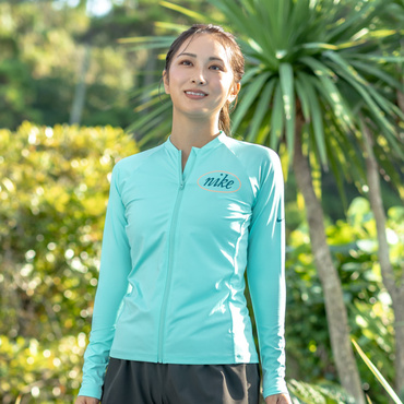 ウィメンズエッセンシャルジップ長袖ハイドロガード