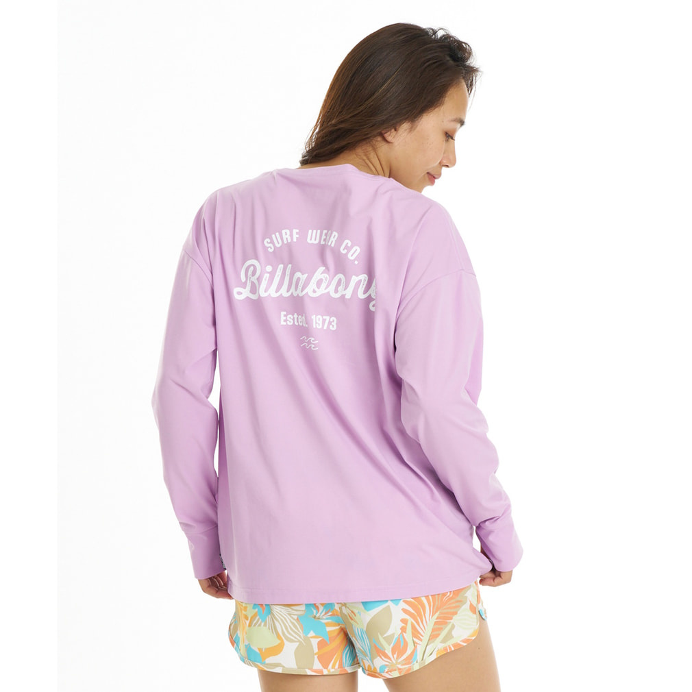 ビラボン レディース マリン ラッシュガード SURF FLEX LOGO LS TEE