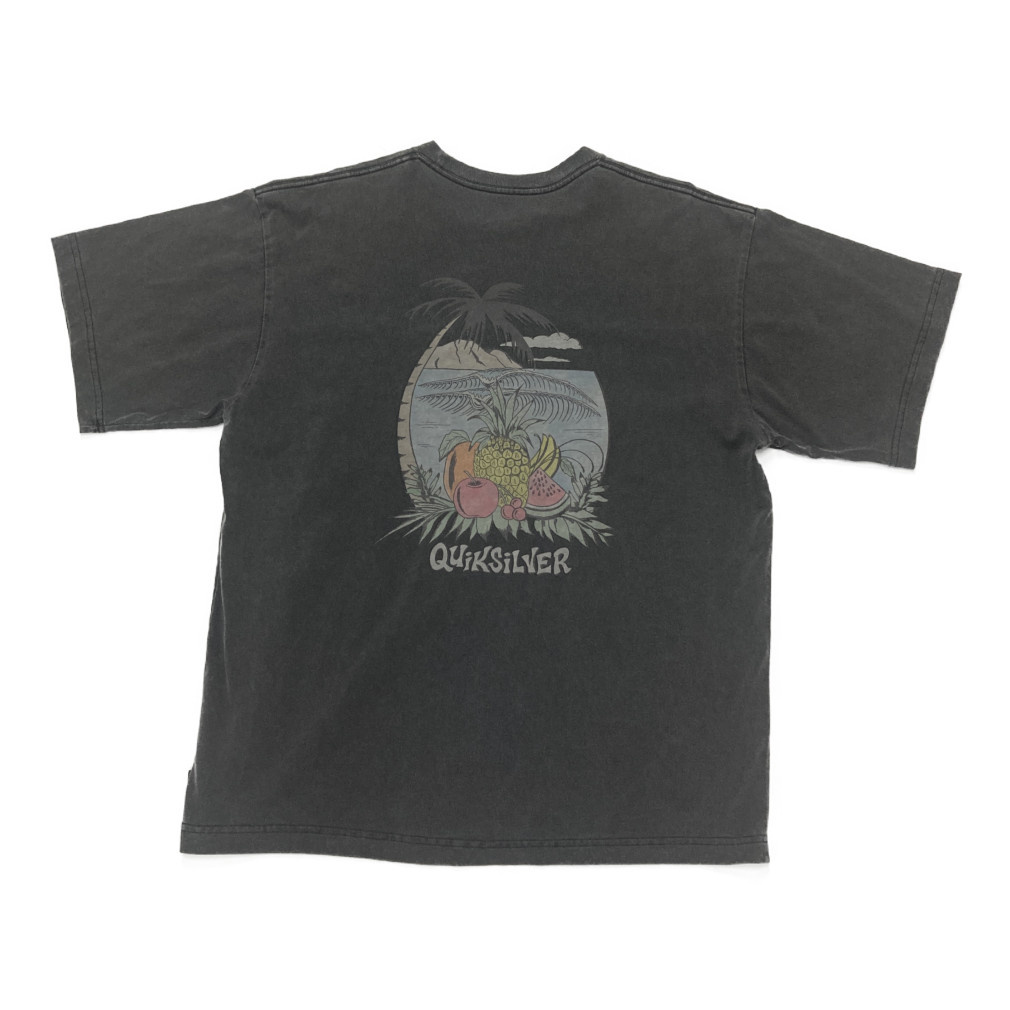 2025春夏 クイックシルバー メンズ サーフ 半袖Tシャツ FRUITS ISLAND ST QST251606Y OLV QUIKSILVER