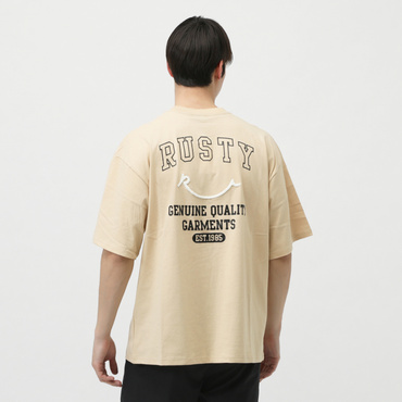ハンソデTシャツ(ベージュ-M　メンズ)