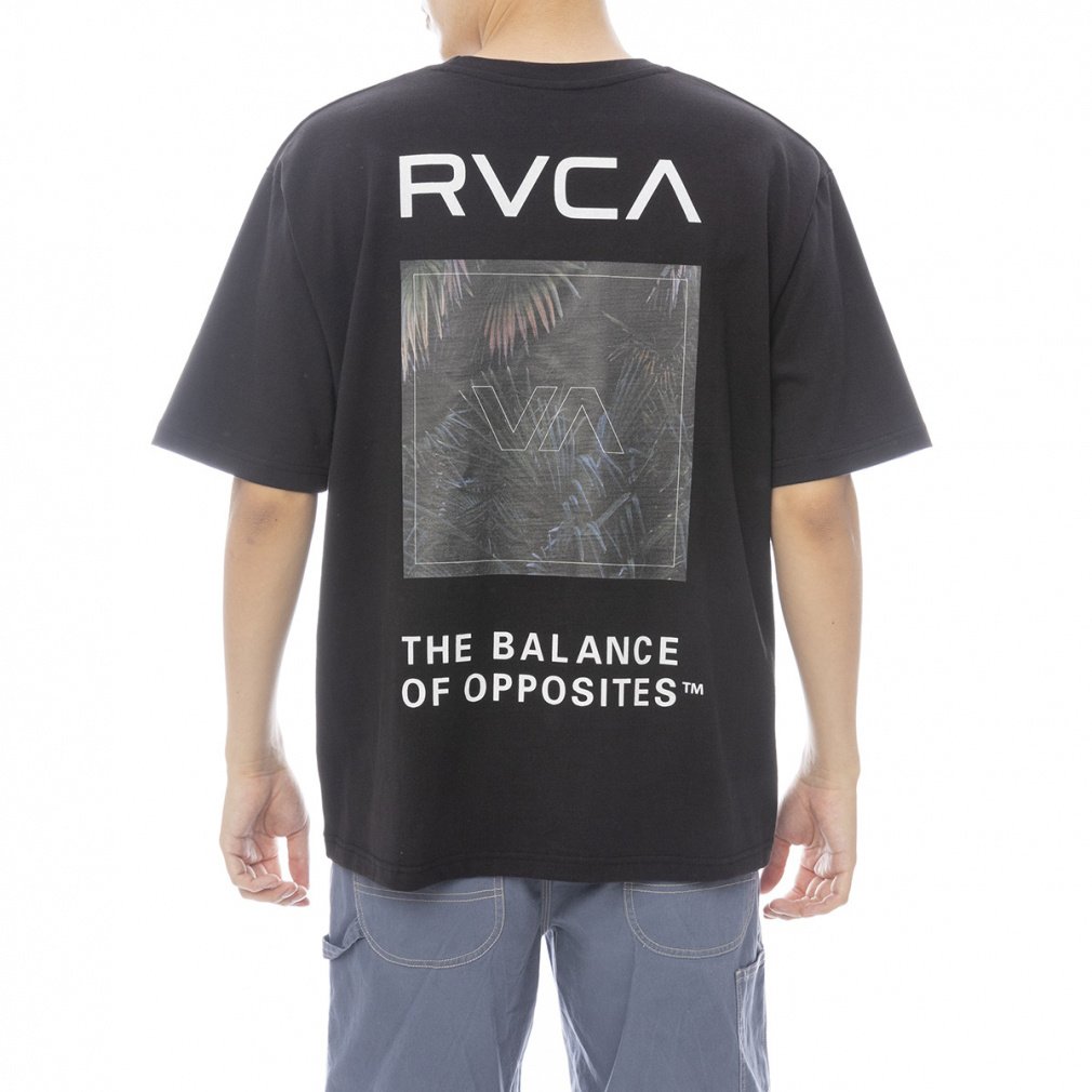 2025春夏 ルーカ メンズ サーフ 半袖Tシャツ PALM BOX SS サーフ 半袖Tシャツ BF041-250 WHT RVCA