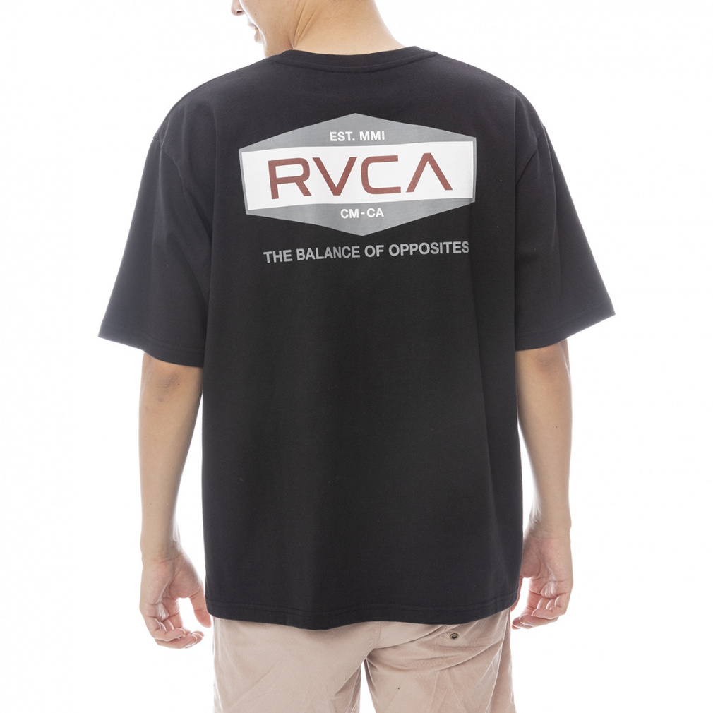 2025春夏 ルーカ メンズ サーフ 半袖Tシャツ ILL HEX LOGO SS サーフ 半袖Tシャツ BF041-252 WHT RVCA