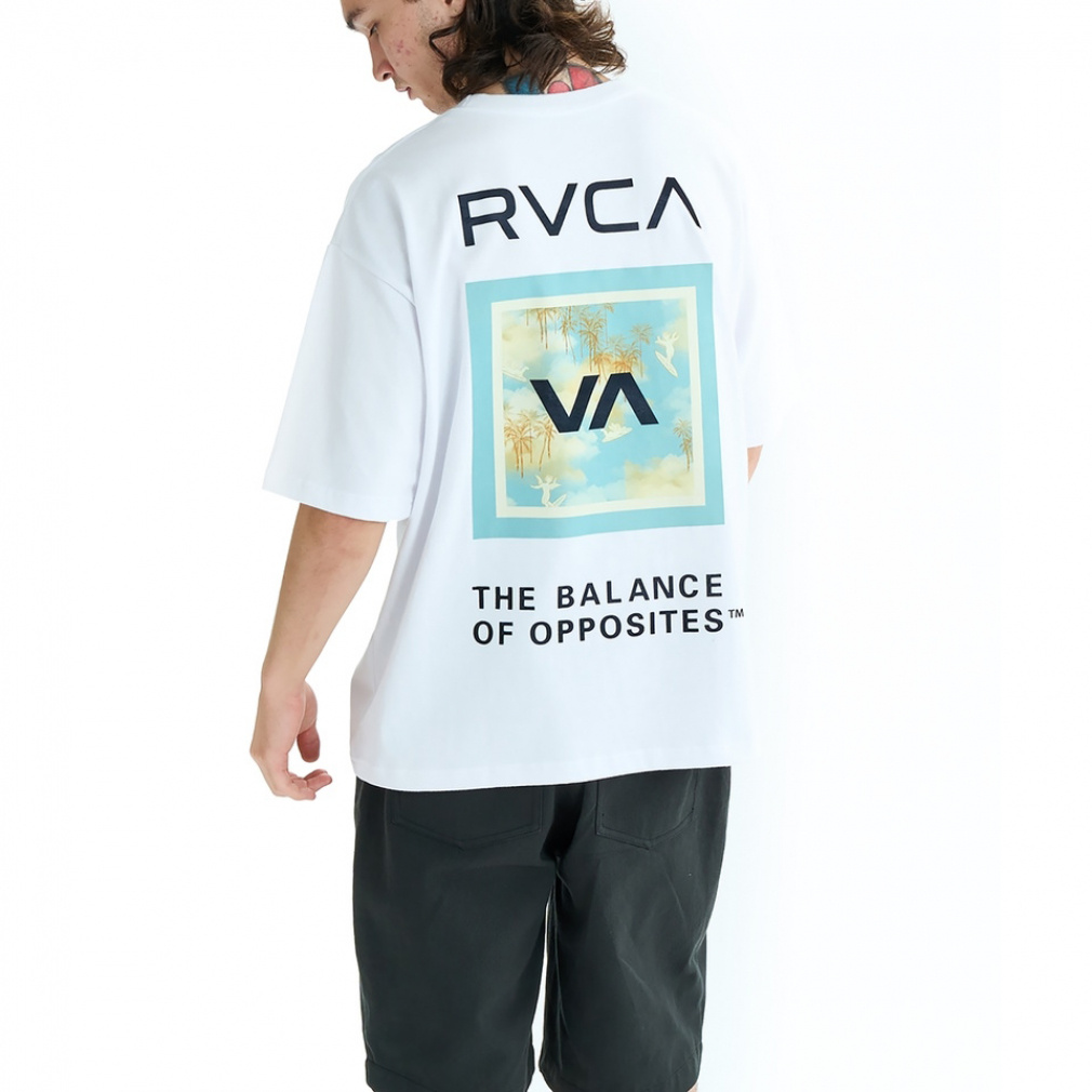 2025春夏 ルーカ メンズ サーフ 半袖Tシャツ BOX SS BF04A-200 RVCA
