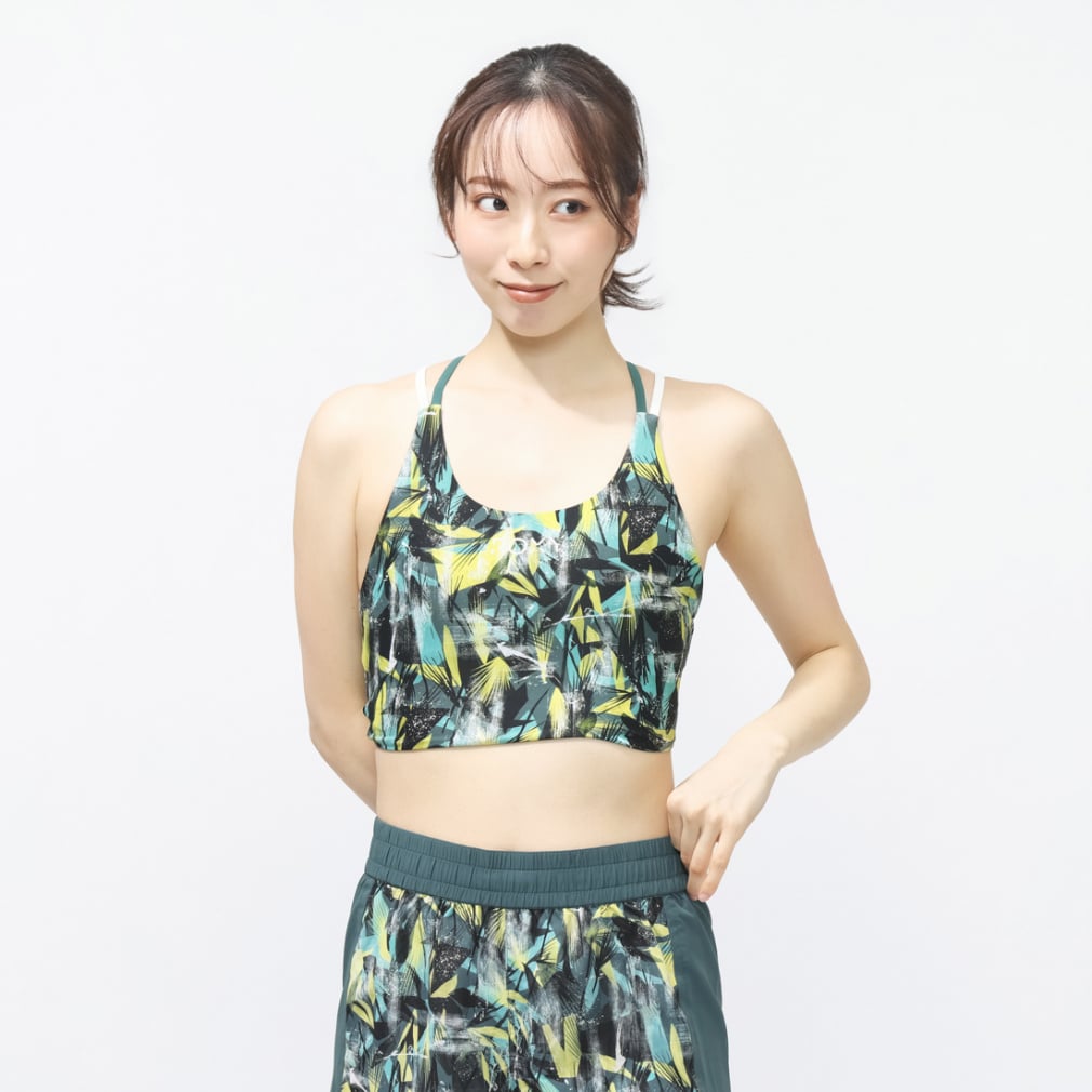 フィットネス スポーツブラ GLOW YOUR WAY BRA(グリーン-M)