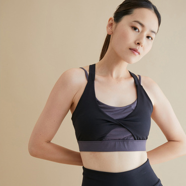 カラーブロックリラックスブラ NJF-42020