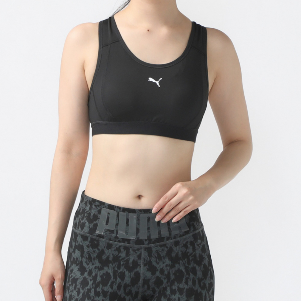 ミッドサポートスポーツブラトップ(ブラック-S)