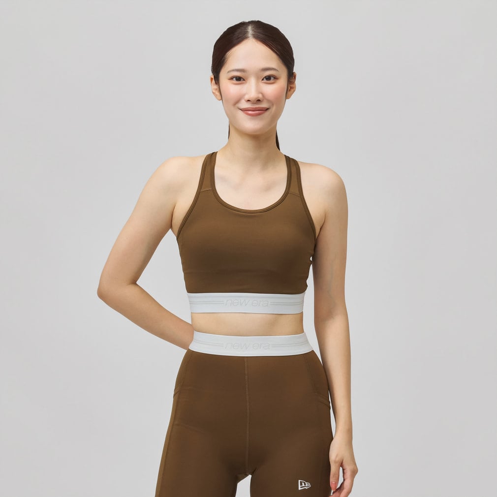 ニューエラ レディース スポーツブラ WPA BRA TOP WASIT LOGO BRN
