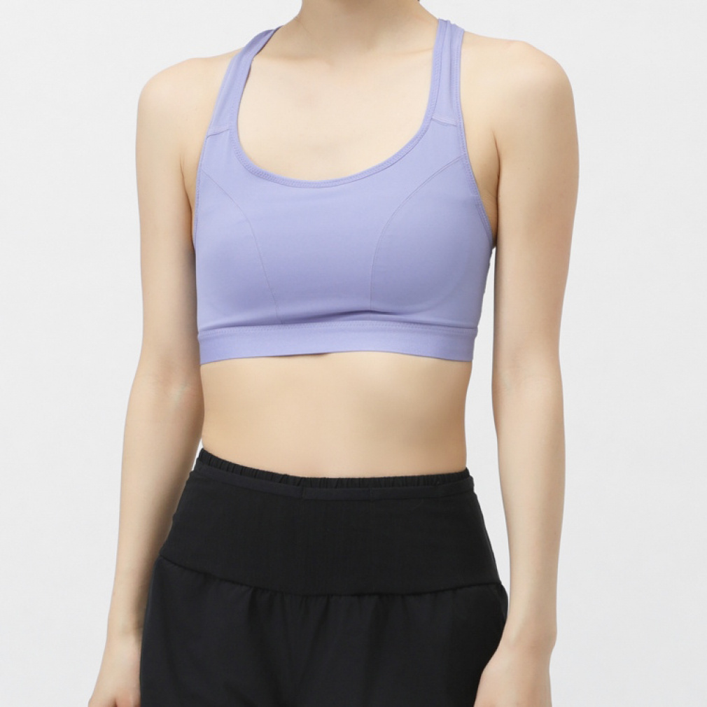 ハイサポートスポーツブラ ベーシック(ブルーバイオレッ-S)