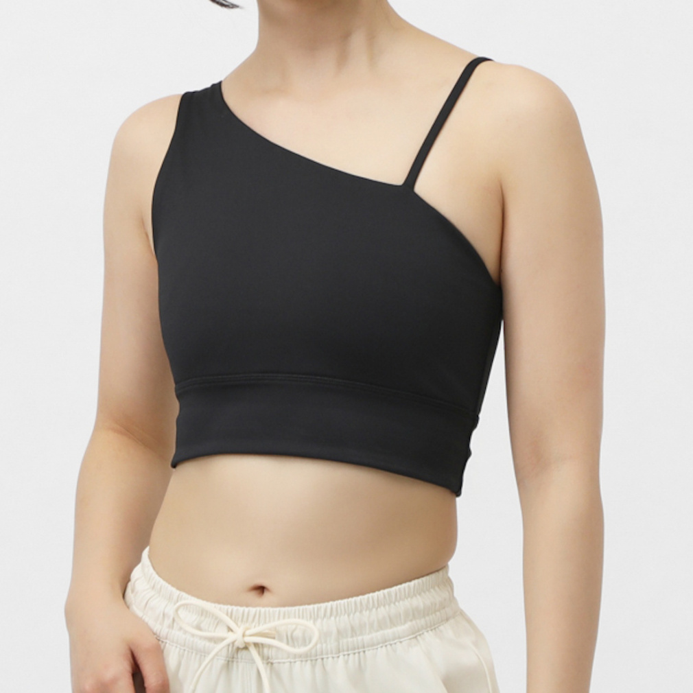 フィットネス ミドルサポートアシンメトリースポーツブラ｜Alpen Online