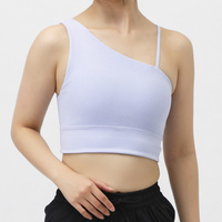 フィットネス ミドルサポートアシンメトリースポーツブラ