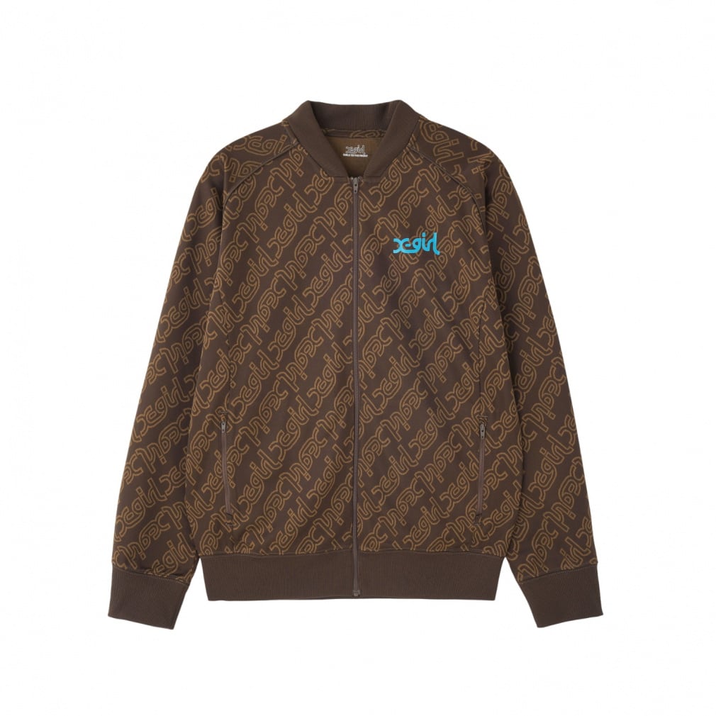 X-girl ���f�B�[�X �A�E�^�[ �W���J�[�h�g���b�N�W���P�b�g JACQUARD TRACK JACKET 8246021009 �X�|�[�c�E�F�A ���K�E�F�A �G�b�N�X�K�[��