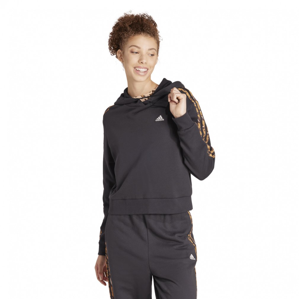アディダス レディース エッセンシャルズ スリーストライプス アニマルプリント リラックスパーカー KLU38 IN9931 IR9313 adidas 24ss_adi_clearance