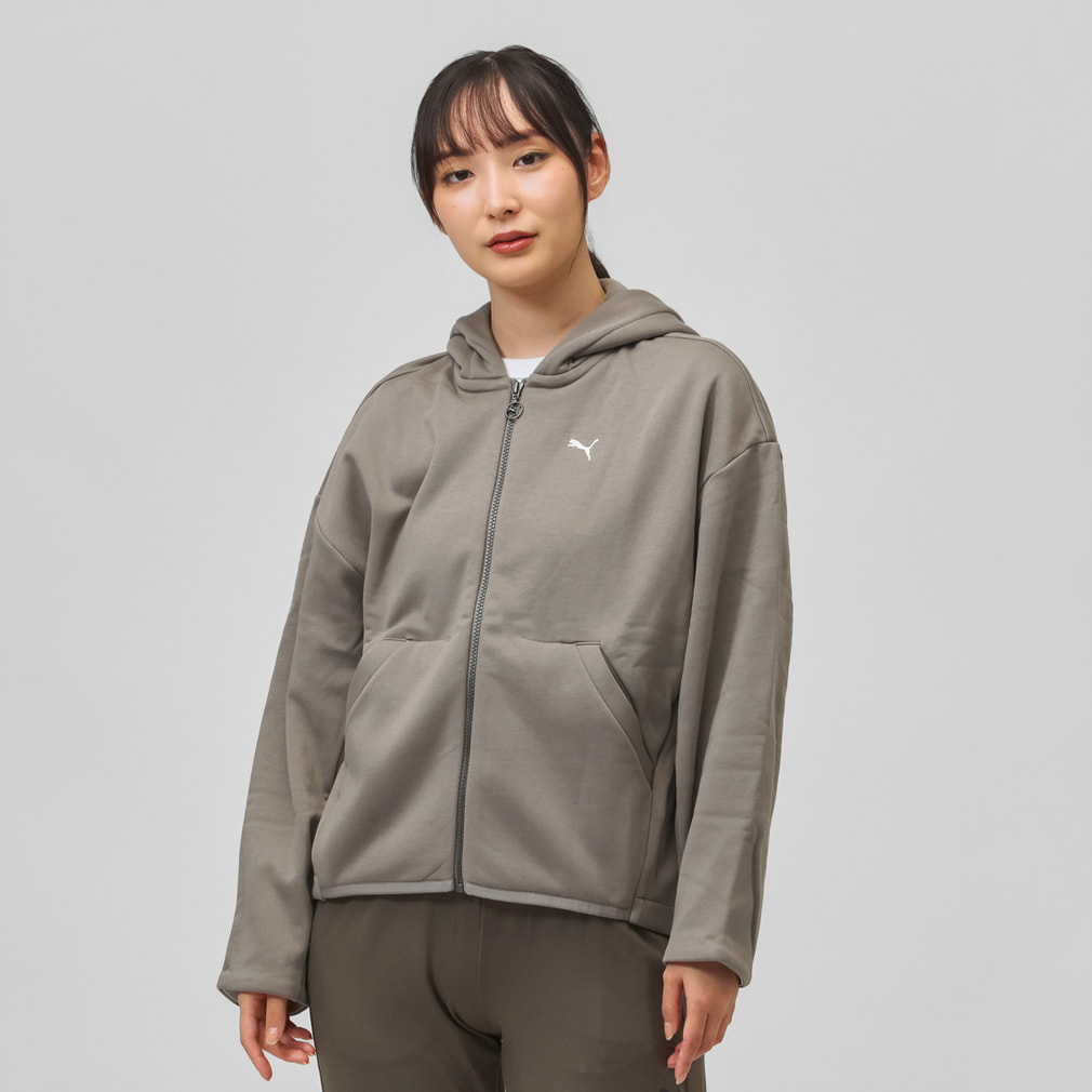 プーマ レディース アウター STUDIO LONG KNIT JKT 529563 スポーツ