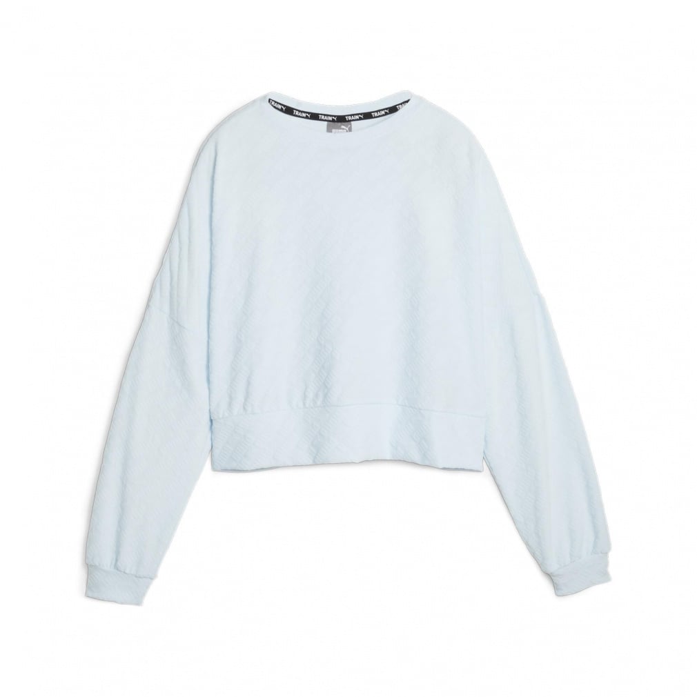 FIT BRANDED FLEECE クルー 吸汗速乾 機能 付き(ペールブルー-M)