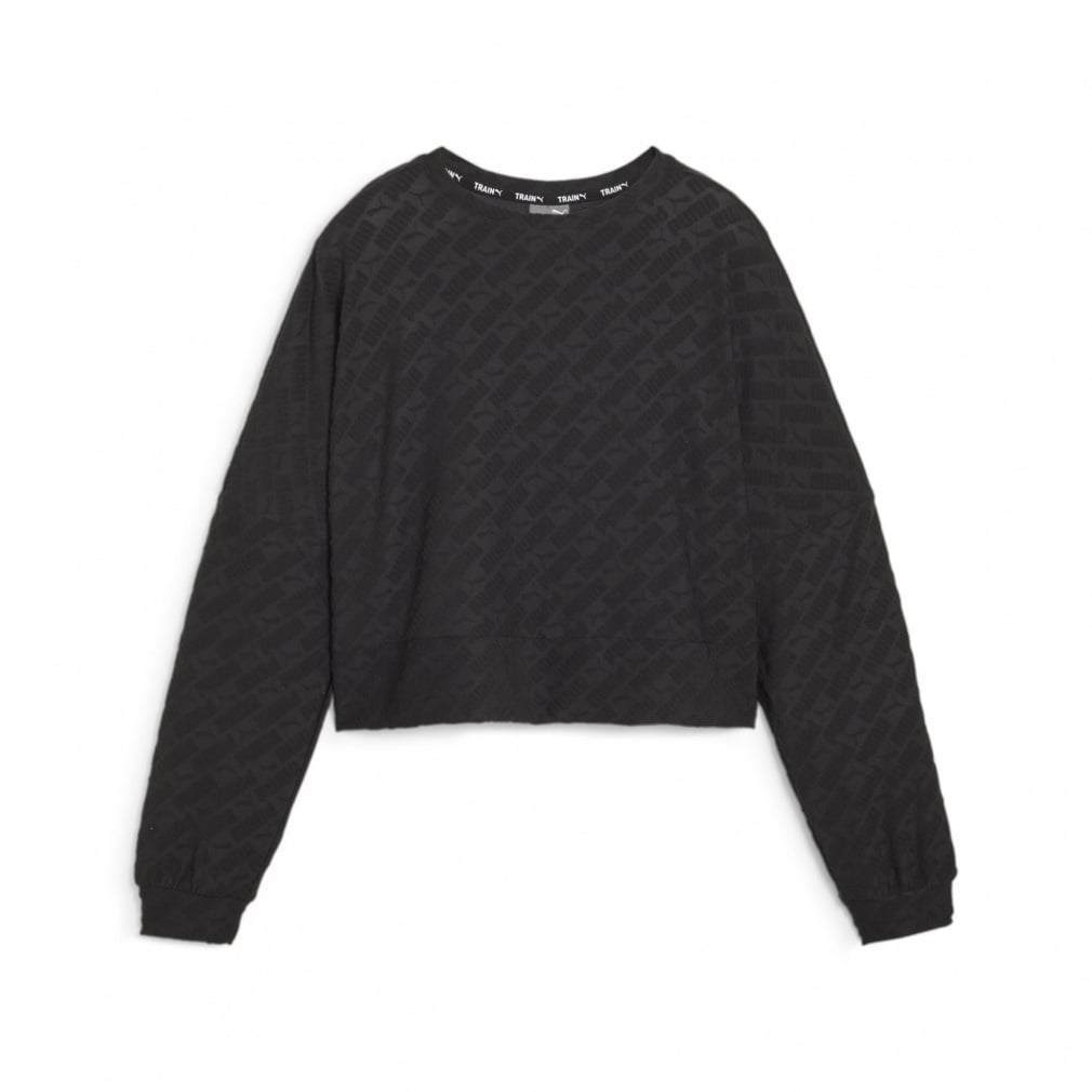 FIT BRANDED FLEECE クルー 吸汗速乾 機能 付き(ブラック-M)