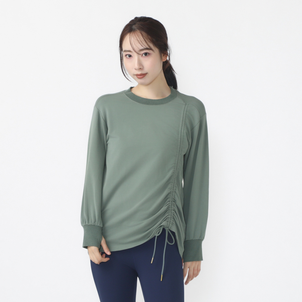 ティゴラ レディース アウター フィットネス テックスウェットクルーネック TR-3F2844TJ スポーツウェア ヨガウェア TIGORA