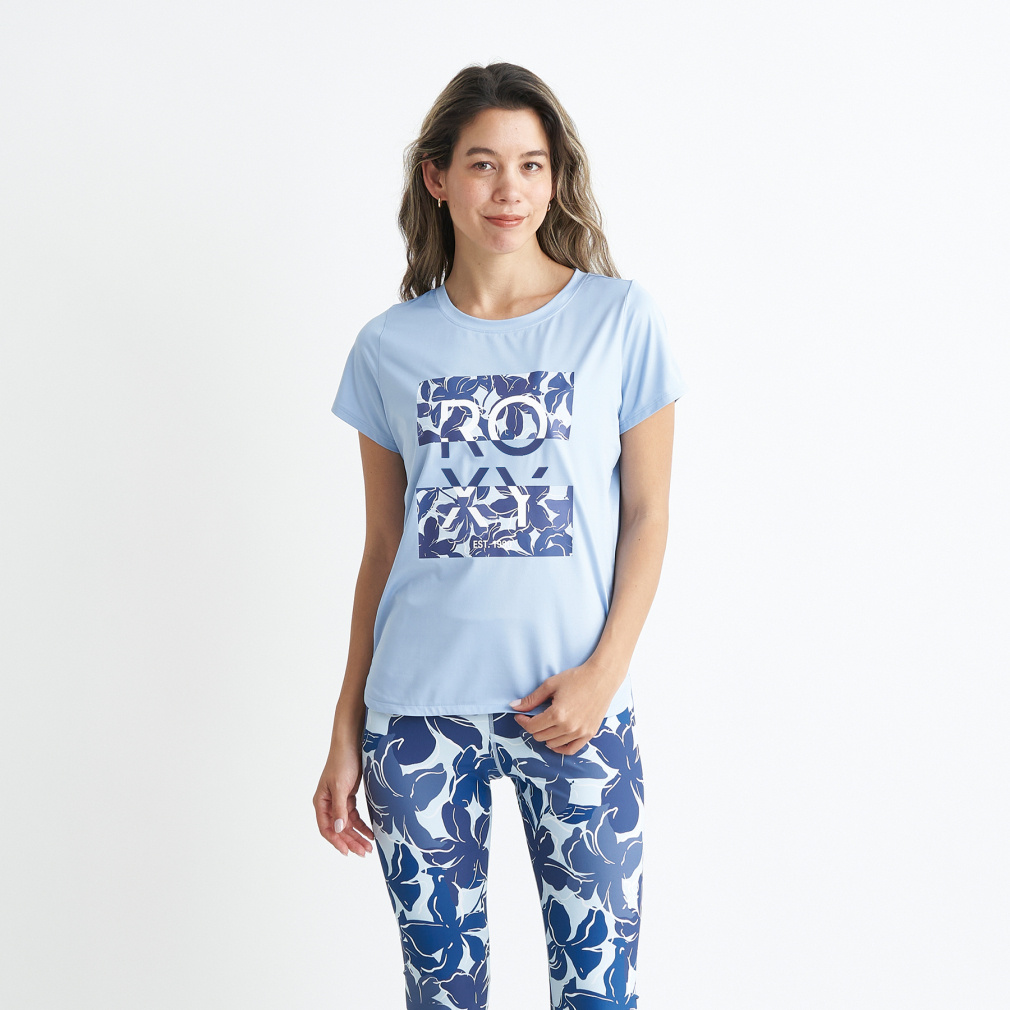 ロキシー レディース 半袖 Tシャツ SPIRITED TEE RST241511 スポーツウェア ヨガウェア ROXY