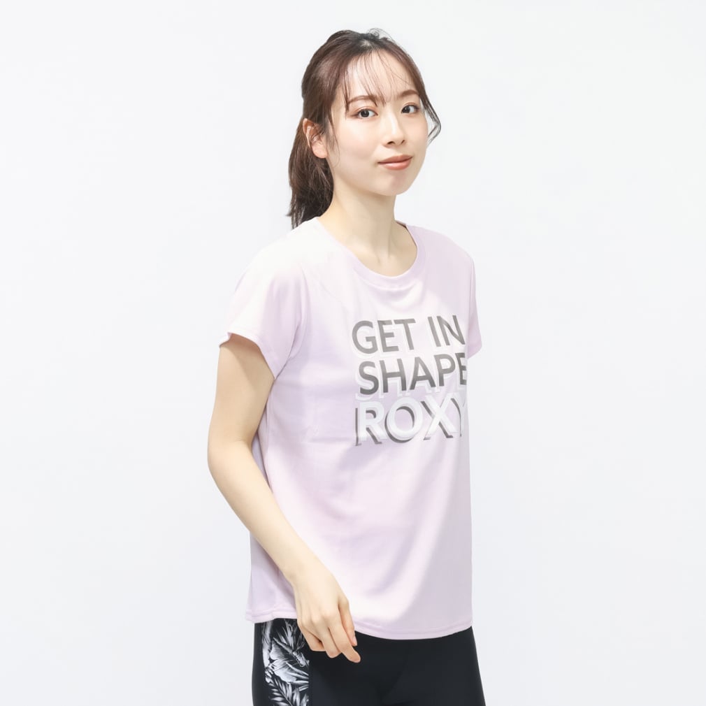 ロキシー レディース 半袖 Tシャツ フィットネス 半袖Tシャツ STEP BY
