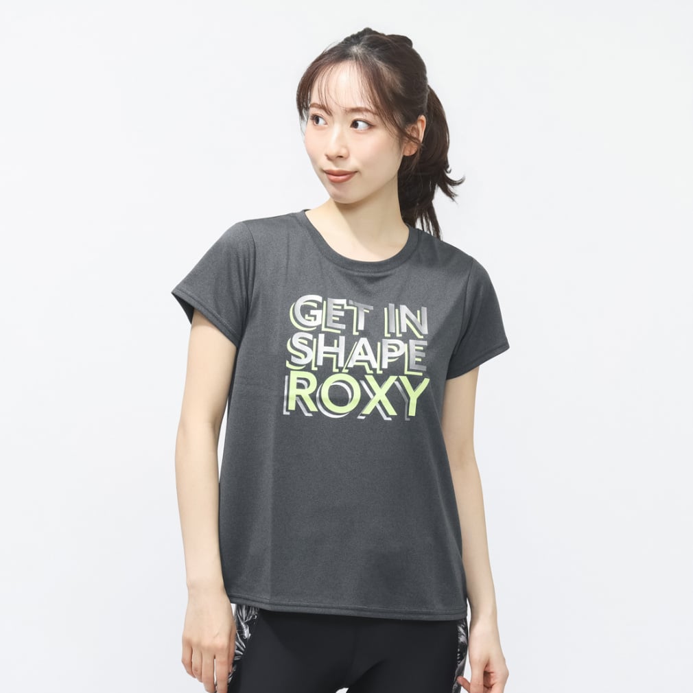 ロキシー レディース 半袖 Tシャツ フィットネス 半袖Tシャツ STEP BY