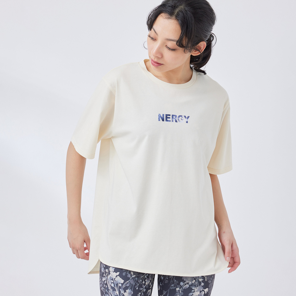 ナージー レディース 半袖 Tシャツ オーバーシルエットTシャツ NJM34020 スポーツウェア ヨガウェア アルペン・スポーツデポ限定 NERGY