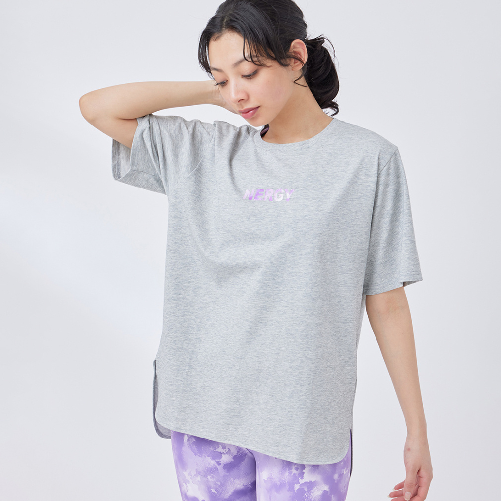 ナージー レディース 半袖 Tシャツ オーバーシルエットTシャツ NJM34020 スポーツウェア ヨガウェア アルペン・スポーツデポ限定 NERGY