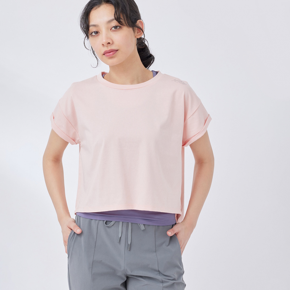 ナージー レディース 半袖 Tシャツ レイヤードTシャツ NJQ34000 スポーツウェア ヨガウェア アルペン・スポーツデポ限定 NERGY