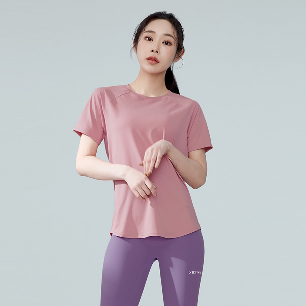 ゼクシィミックス レディース 半袖 Tシャツ ICE FEATHER 半袖 コンフォートフィット XA5298T スポーツウェア ヨガウェア XEXYMIX