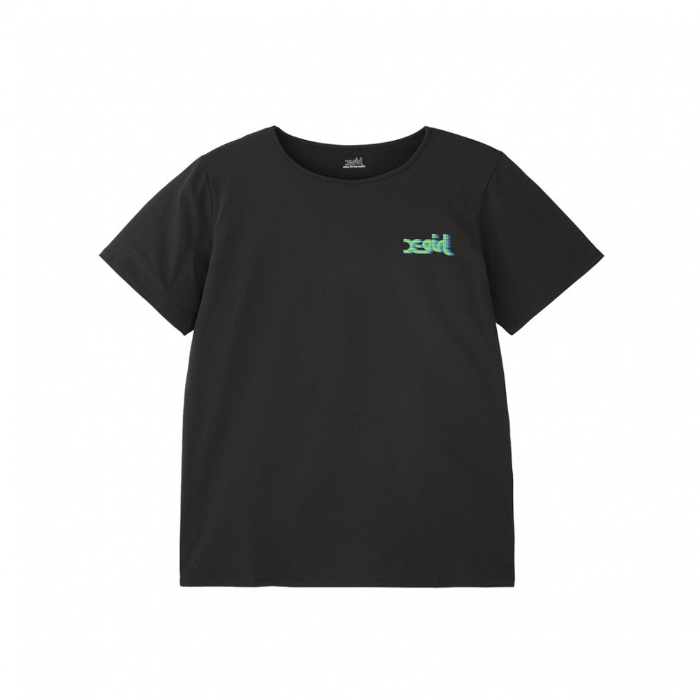 エックスガール レディース 半袖 Tシャツ スラッシュロゴショーツスリーブティー SLASH LOGO S/S TEE 5251013007 スポーツウェア ヨガウェア X-girl