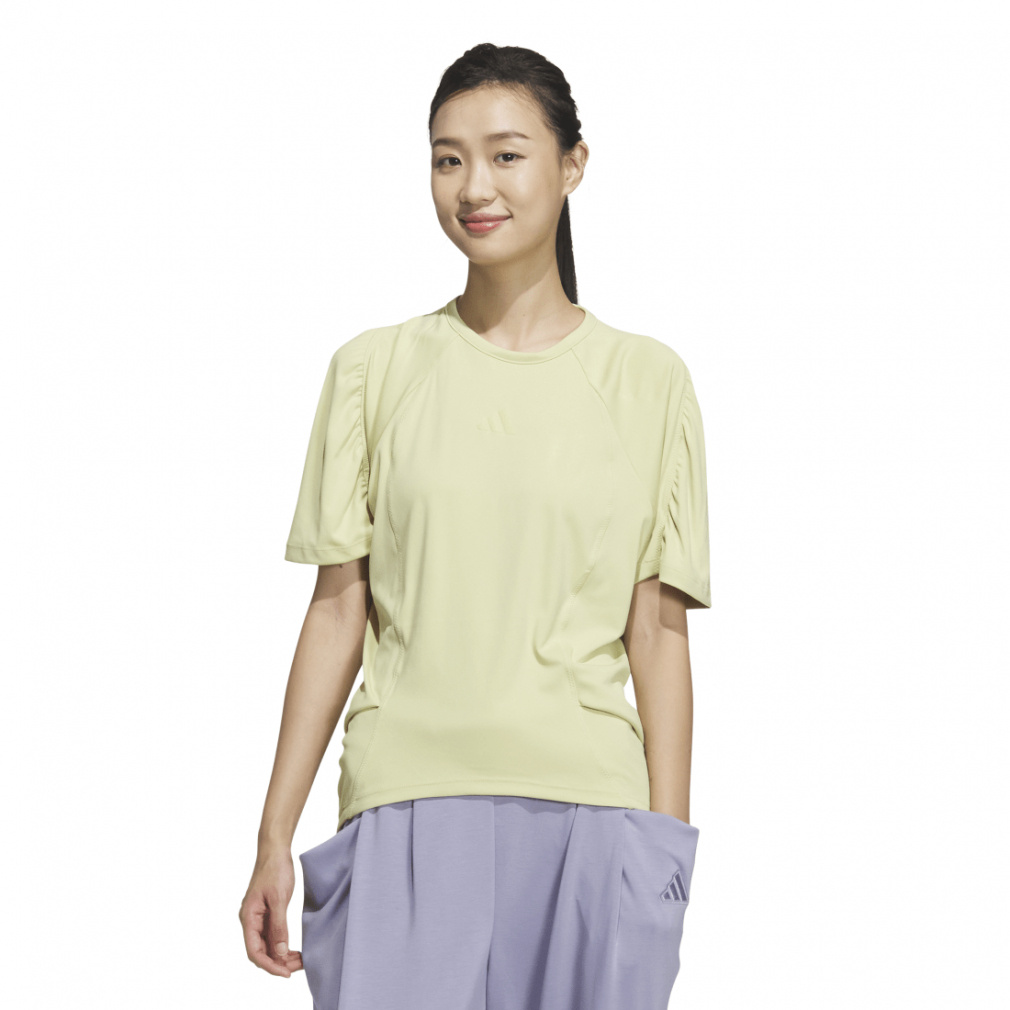 Lux AC リラックス 半袖Tシャツ(オレンジイエロー-S　レディス)
