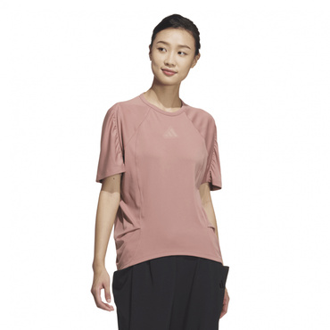 Lux AC リラックス 半袖Tシャツ(サーモンピンク-S　レディス)