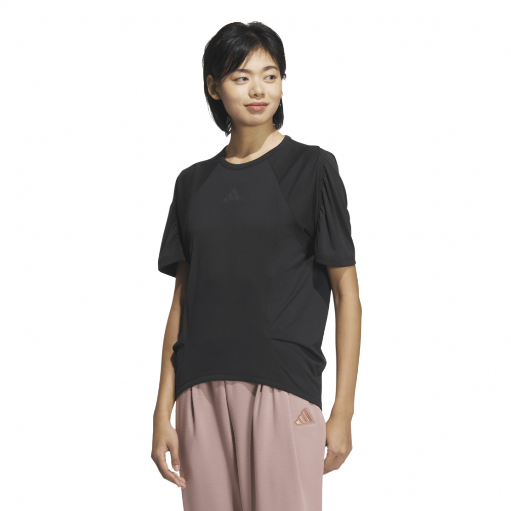 Lux AC リラックス 半袖Tシャツ(ブラック-S　レディス)