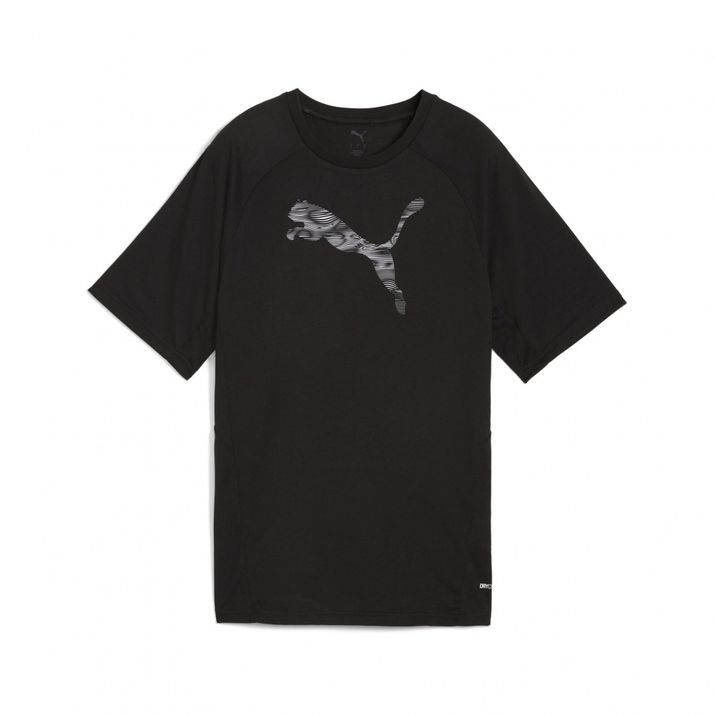 EVOSTRIPE Tシャツ(ブラック-S　レディス)