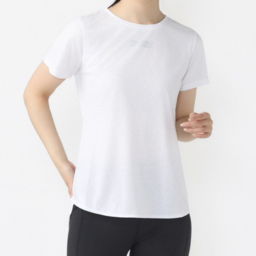 PAW SS BACK SLIT TEE WHT