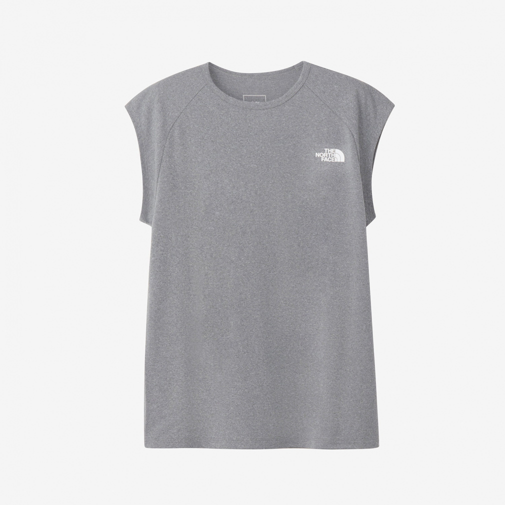 F/S Long Hem Tee フレンチスリーブロングヘムティー(ライトグレー-S　レディス)