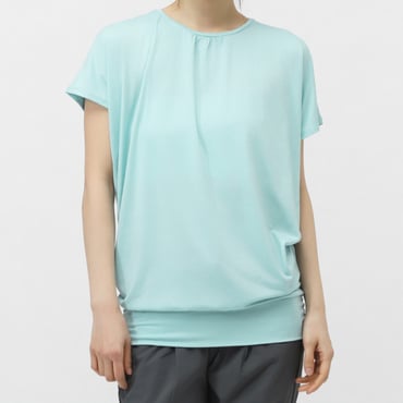 フィットネス 背中開きチュニックTシャツ