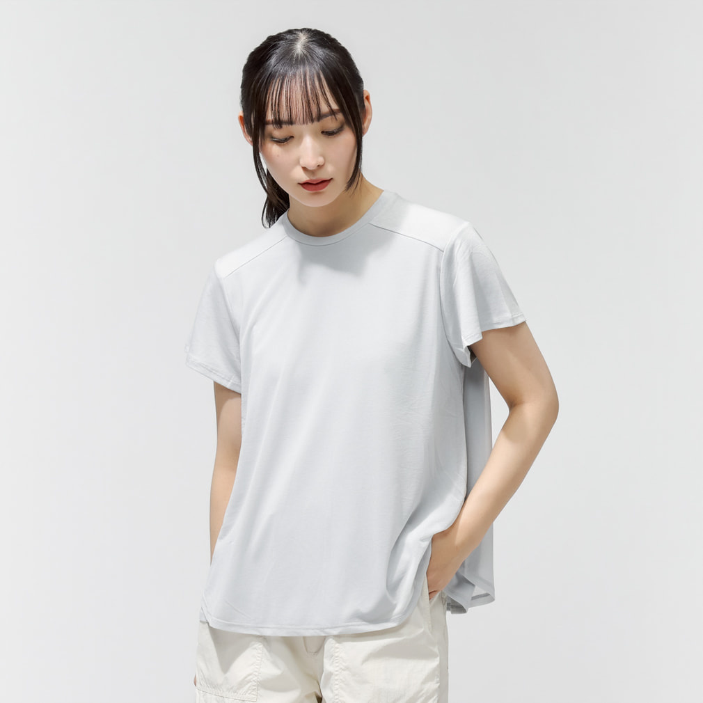 シアーTシャツ(ライトグレー-S)