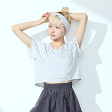 クロップドオーバーTシャツ
