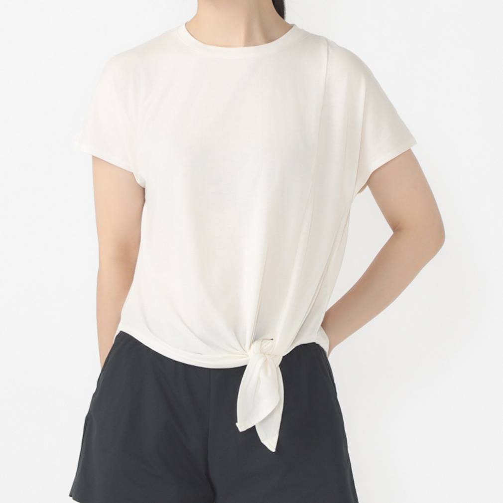 ティゴラ レディース 半袖 Tシャツ フィットネス サイドスリット2WAY 半袖 Tシャツ TR-3F2884TS スポーツウェア ヨガウェア TIGORA