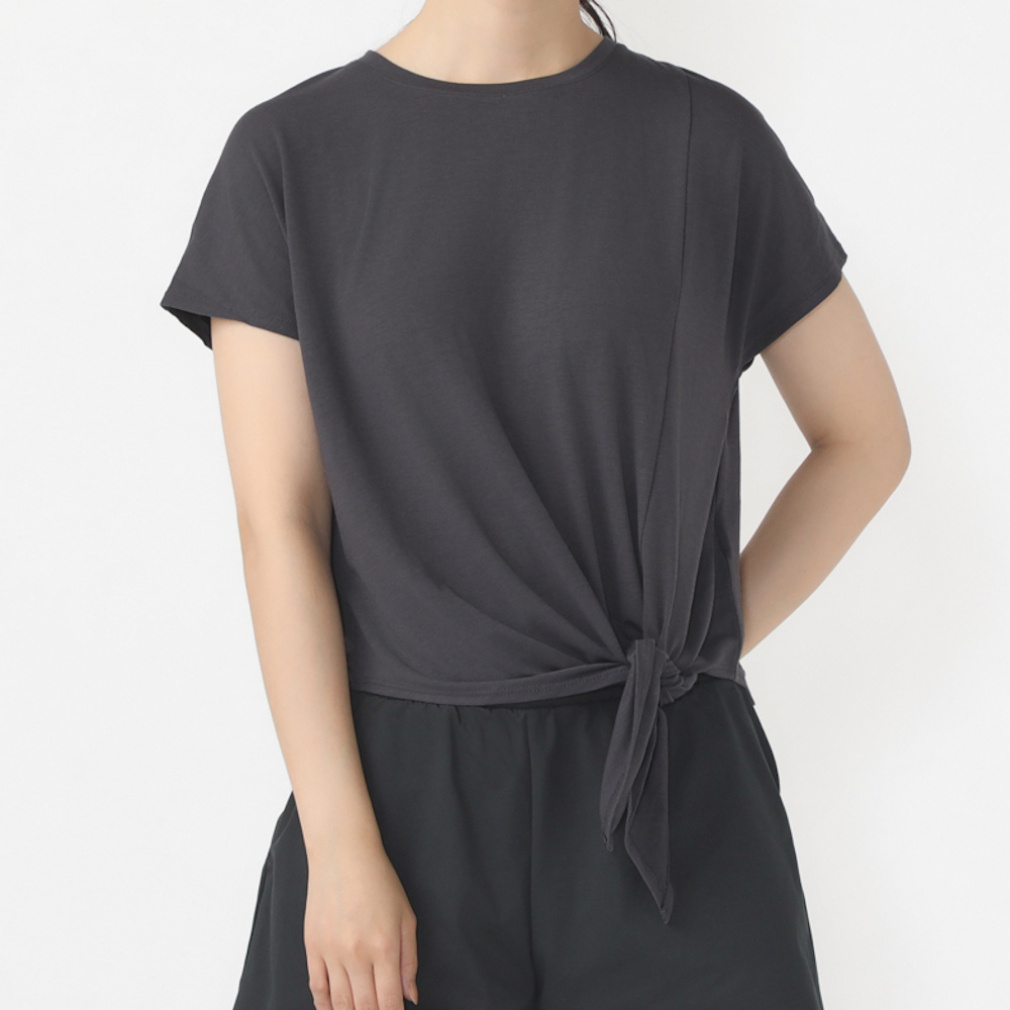 ティゴラ レディース 半袖 Tシャツ フィットネス サイドスリット2WAY 半袖 Tシャツ TR-3F2884TS スポーツウェア ヨガウェア TIGORA