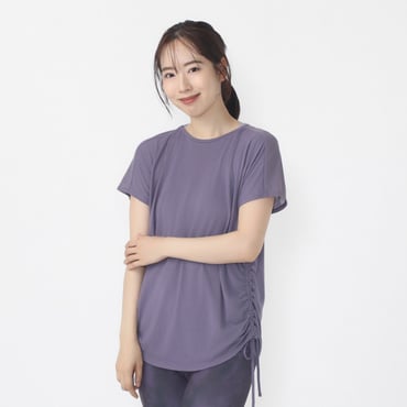 フィットネス サイドシャーリング半袖Tシャツ