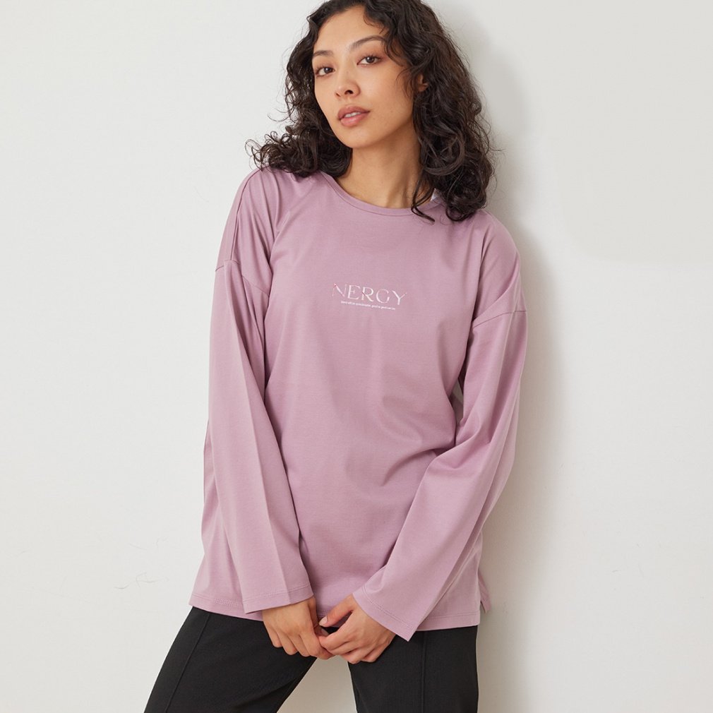 ナージー レディース 長袖 Tシャツ ルーズシルエットロングTシャツ NJM34060 スポーツウェア ヨガウェア アルペン・スポーツデポ限定 NERGY