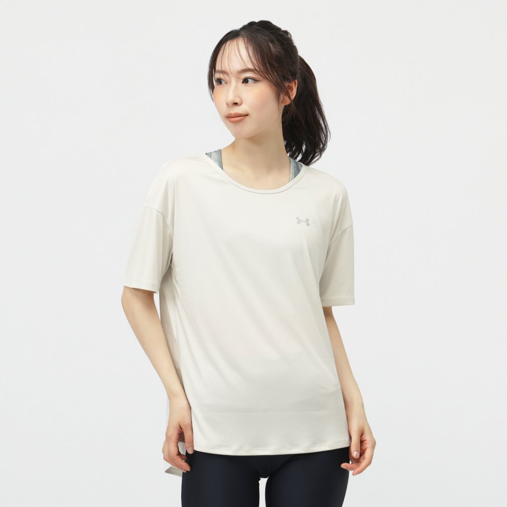 アンダーアーマー レディース ウェア UA 2イン1 Tシャツ 6010219 スポーツウェア ヨガウェア アルペン・スポーツデポ限定 UNDER ARMOUR
