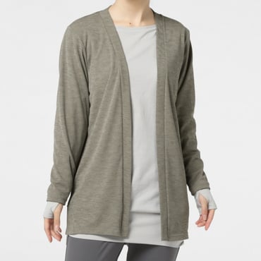 フィットネス チュニック丈UVカットカーディガン