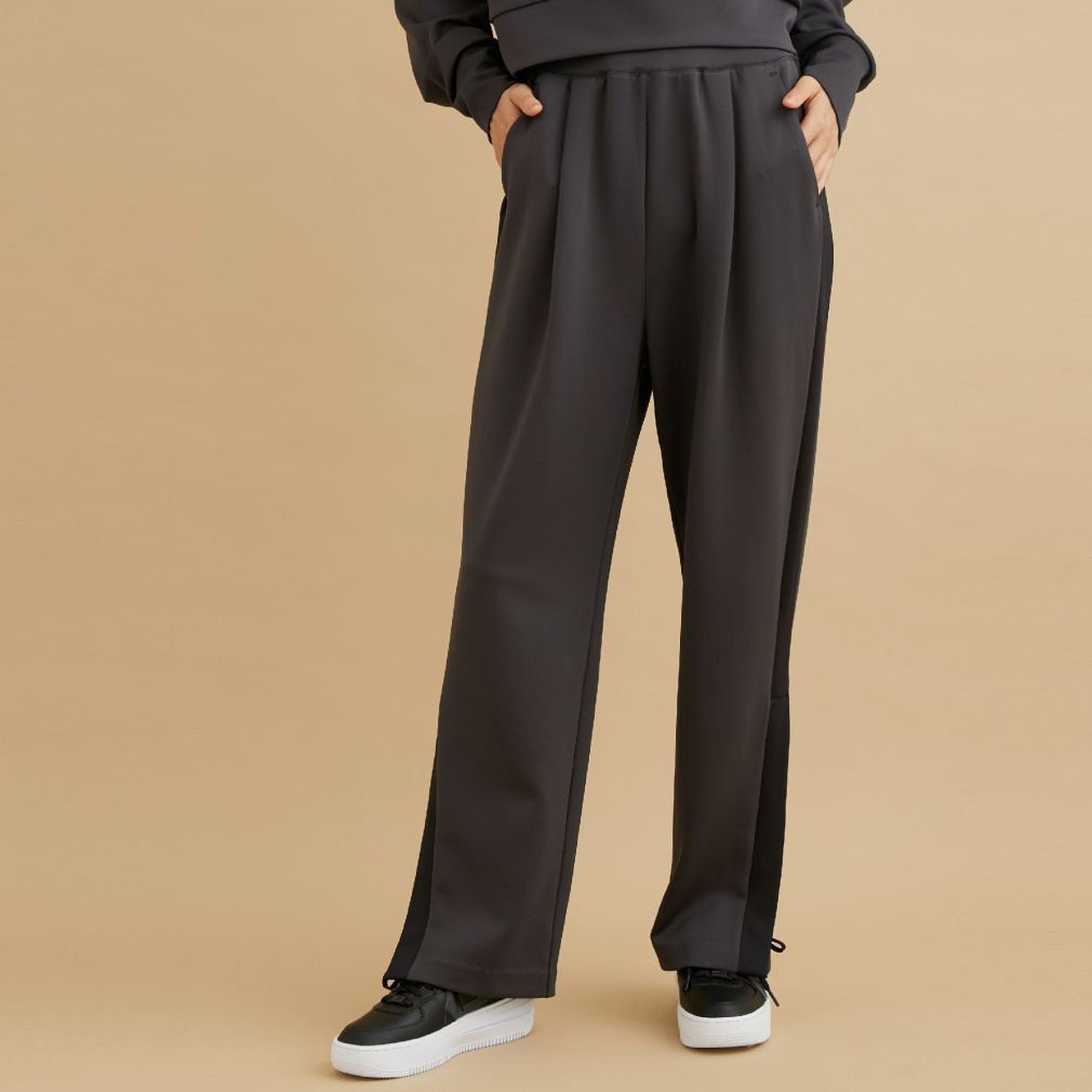 Athloungeストレートパンツ(ブラック-M)