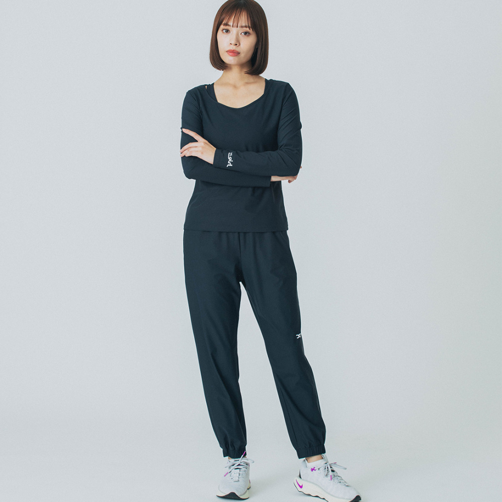 オールディイージーパンツ ALL DAY EASY PANTS(ブラック-M　レディス)