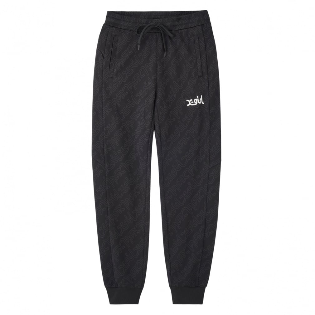 ジャカードトラックパンツ JACQUARD TRACK PANTS(ブラック-S)